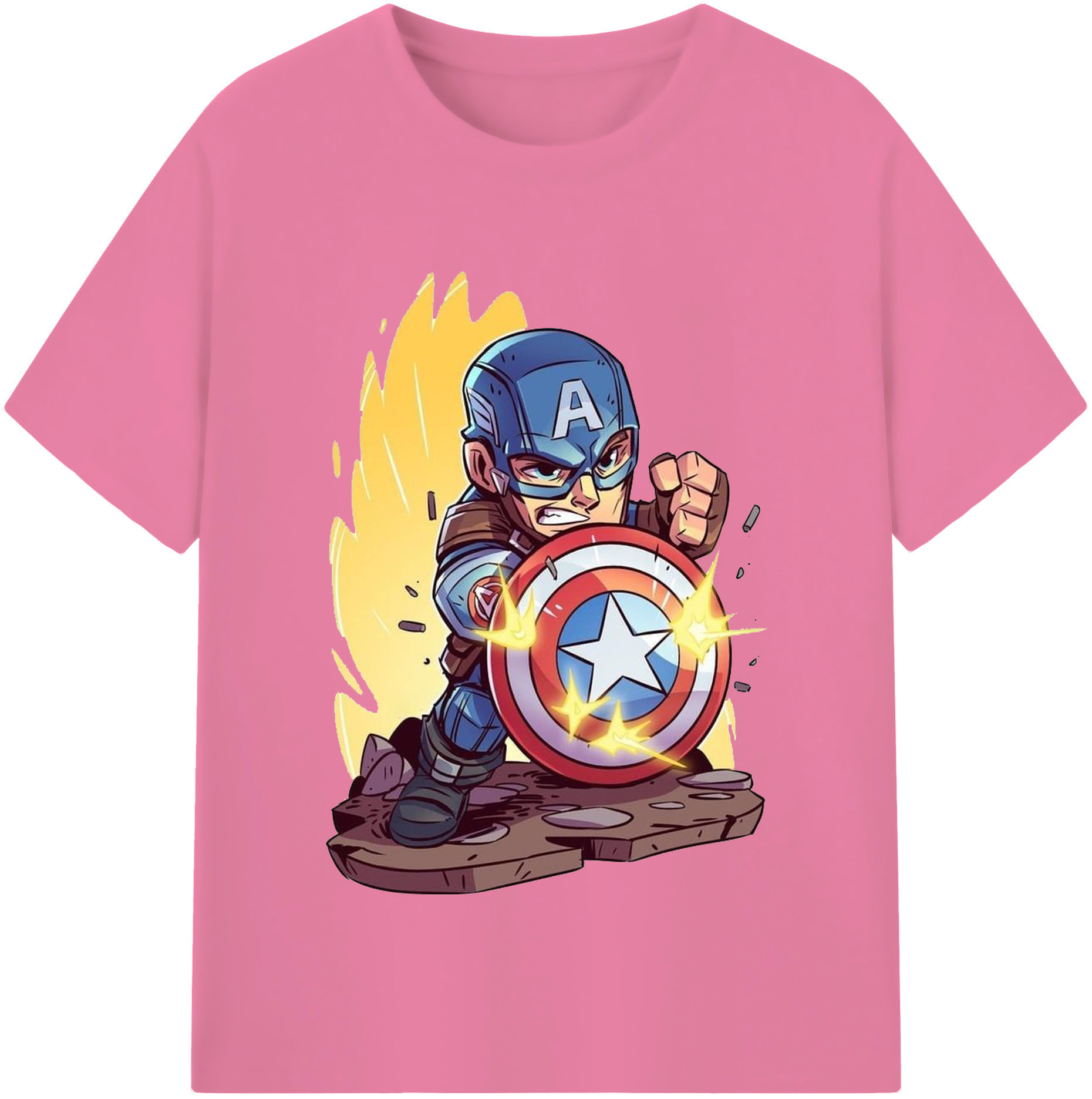 （画像用） アベンジャーズ The Avengers 綿100％半袖Tシャツ（フロントプリント）